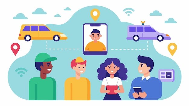 In addition to individual bookings the app offers a group ride feature allowing users to split the