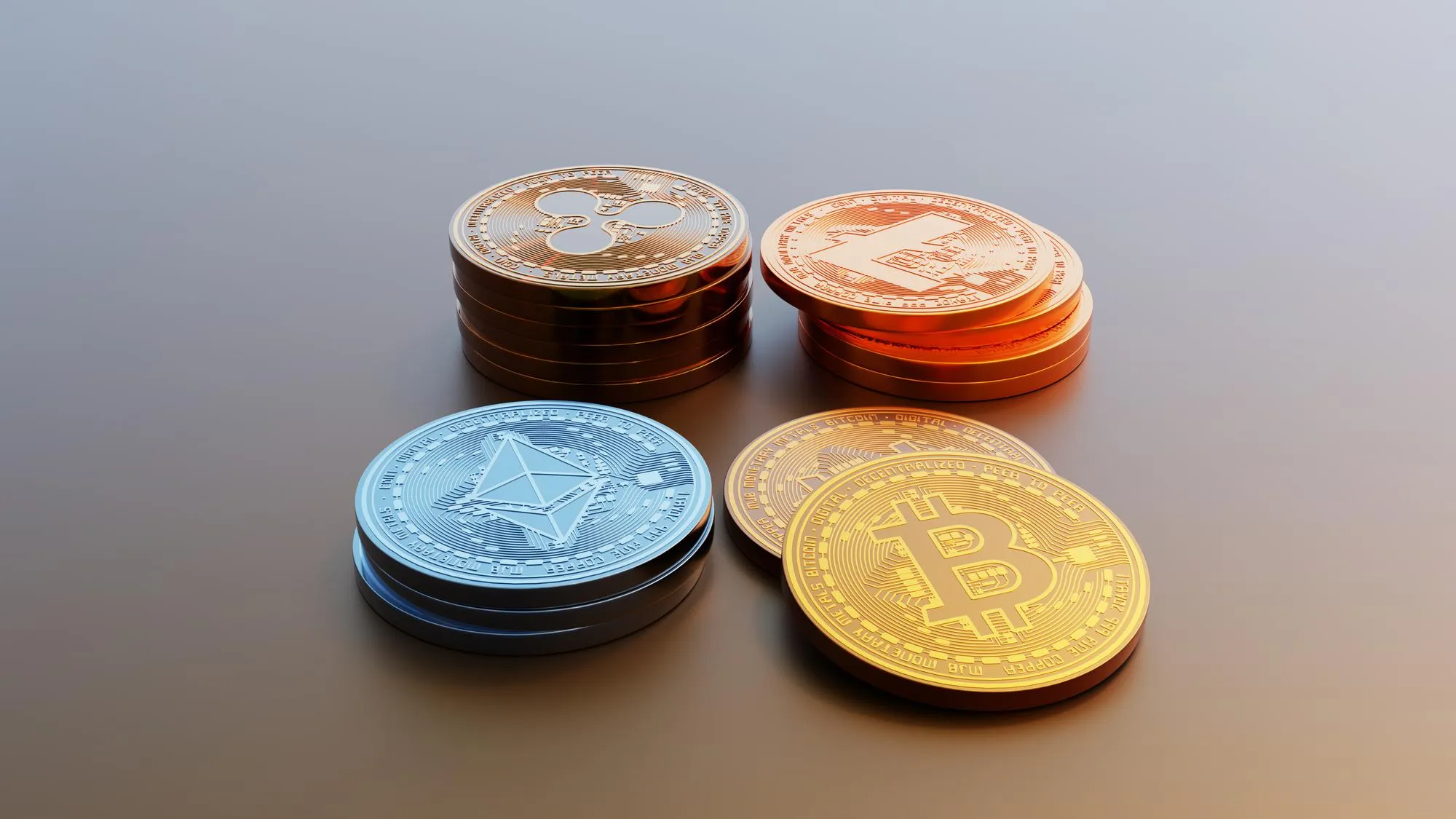 Bitcoin Litecoin Ethereum Ripple Cryptocurrencies