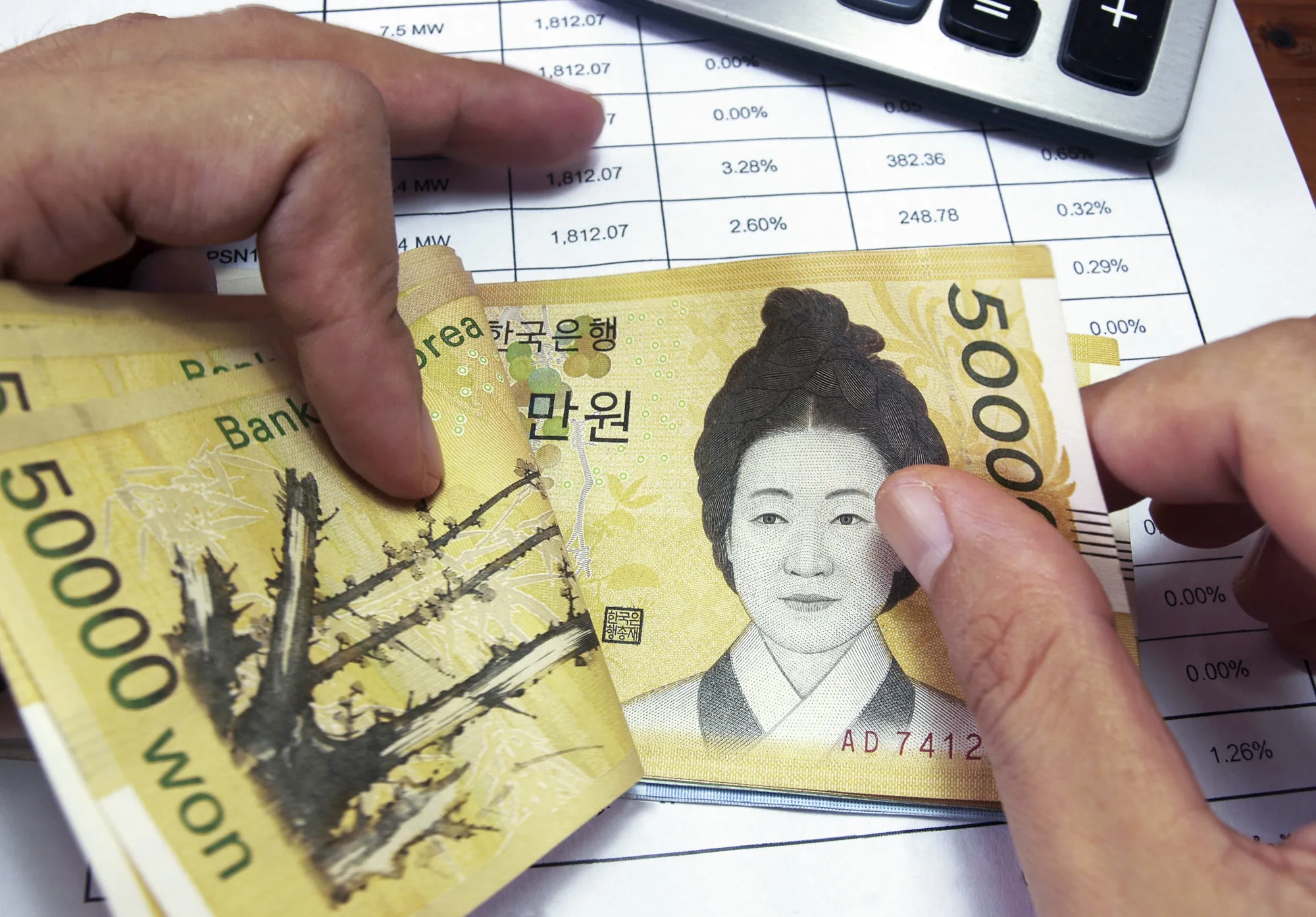 Counting money