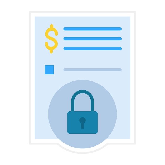 Document Security icon vector image Can be used for Business