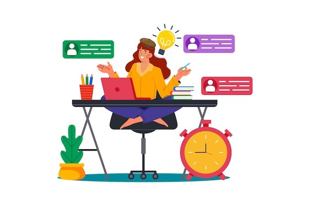 Freelancer working on multiple projects for different clients at the same time