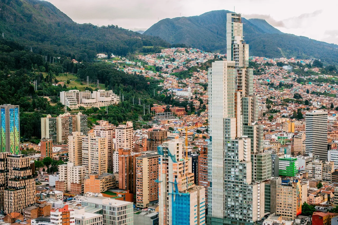 miasto, architektura, miejski, bogota, stolica, miasta, punktu widzenia, cundinamarca, struktura, dziedzictwo, krajobrazy, kolumbia, aleje, budynki, bacata