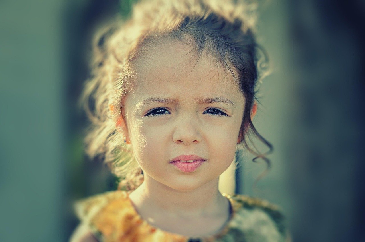 girl, worried, portrait, face, sad, child, kid, sad girl, little girl, childhood