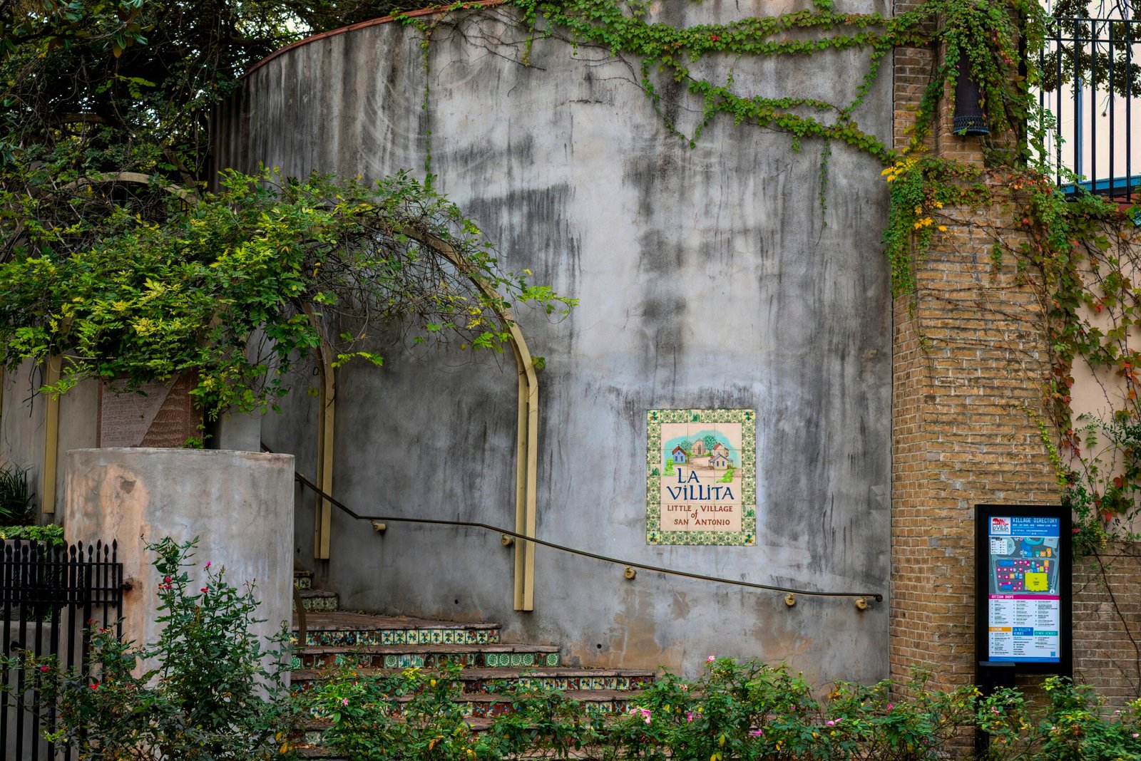 a building with a sign on the side of it