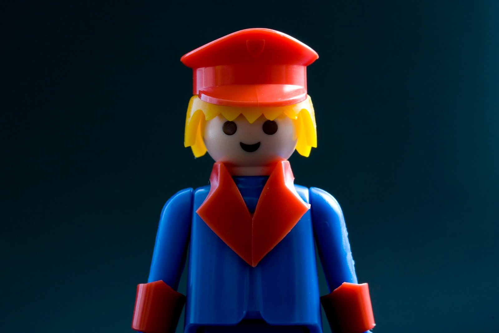 red, blue and yellow LEGO toy