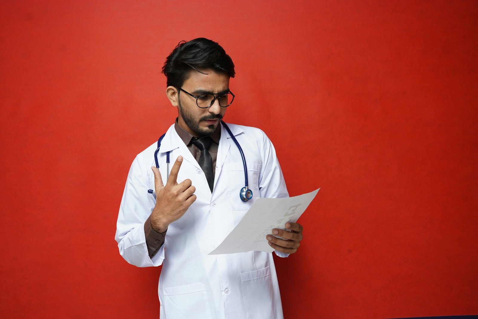 a doctor holding a clipboard