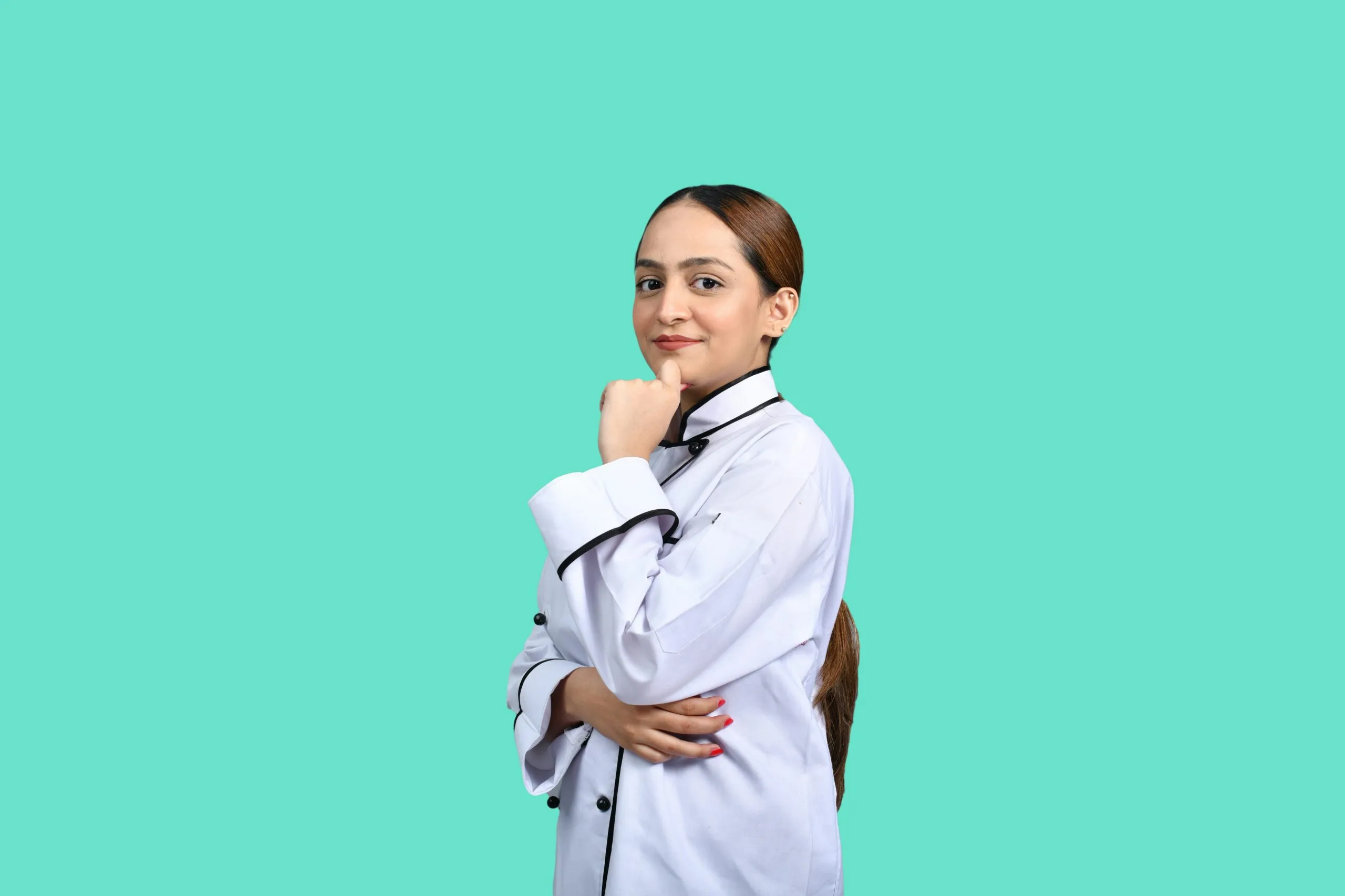 a person in a white shirt