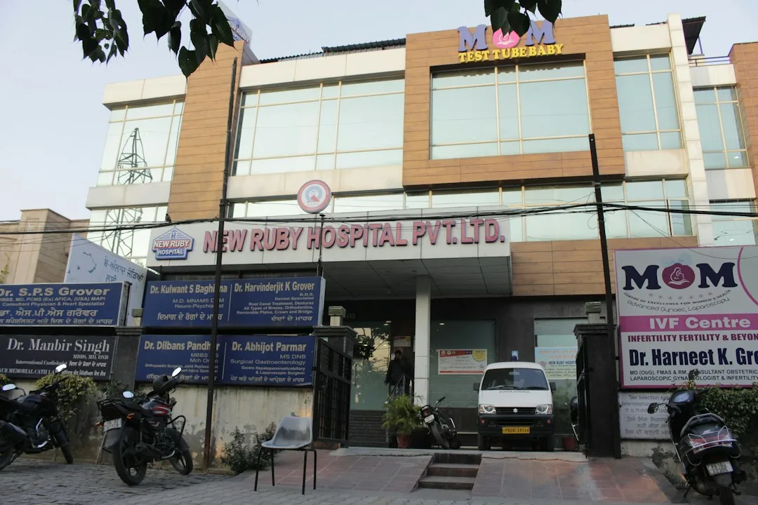 A building with a motorcycle parked in front of it