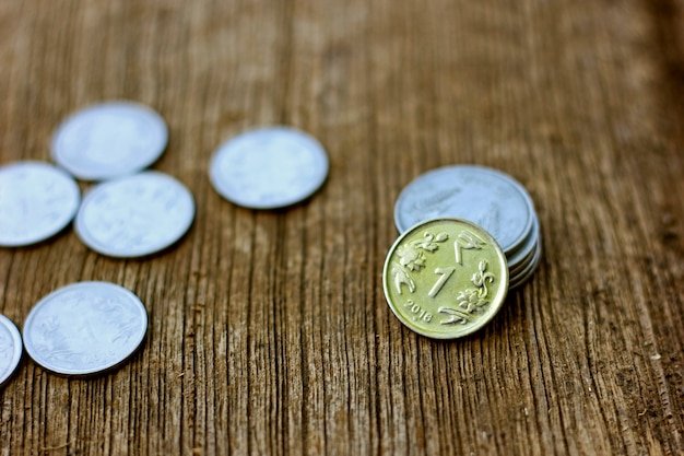Indian currency coin