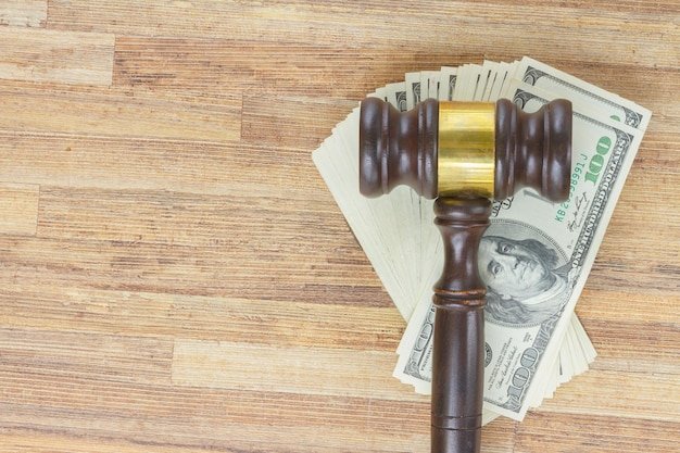 Law Gavel and Euro Money