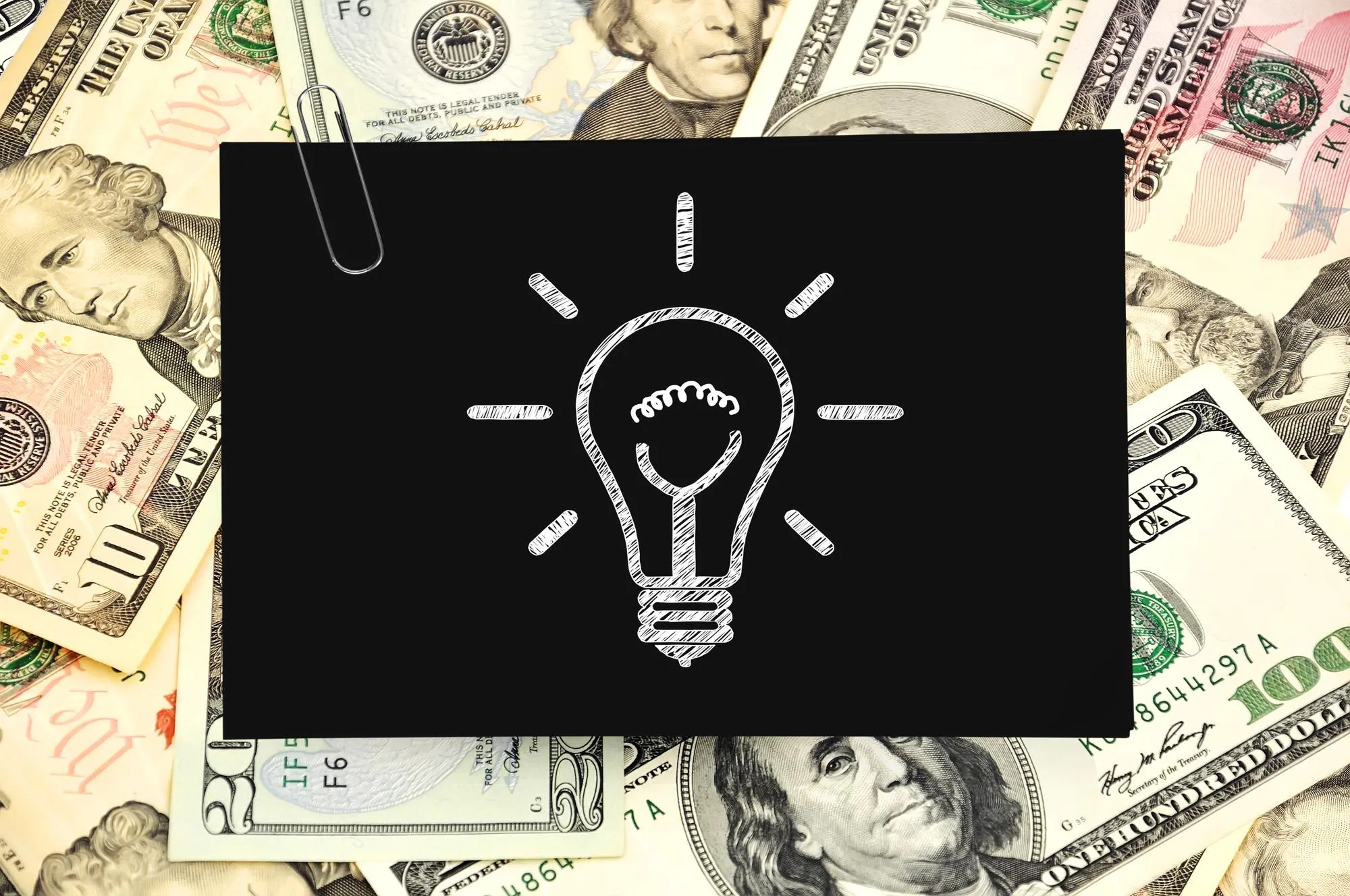 Paper with drawing lamp