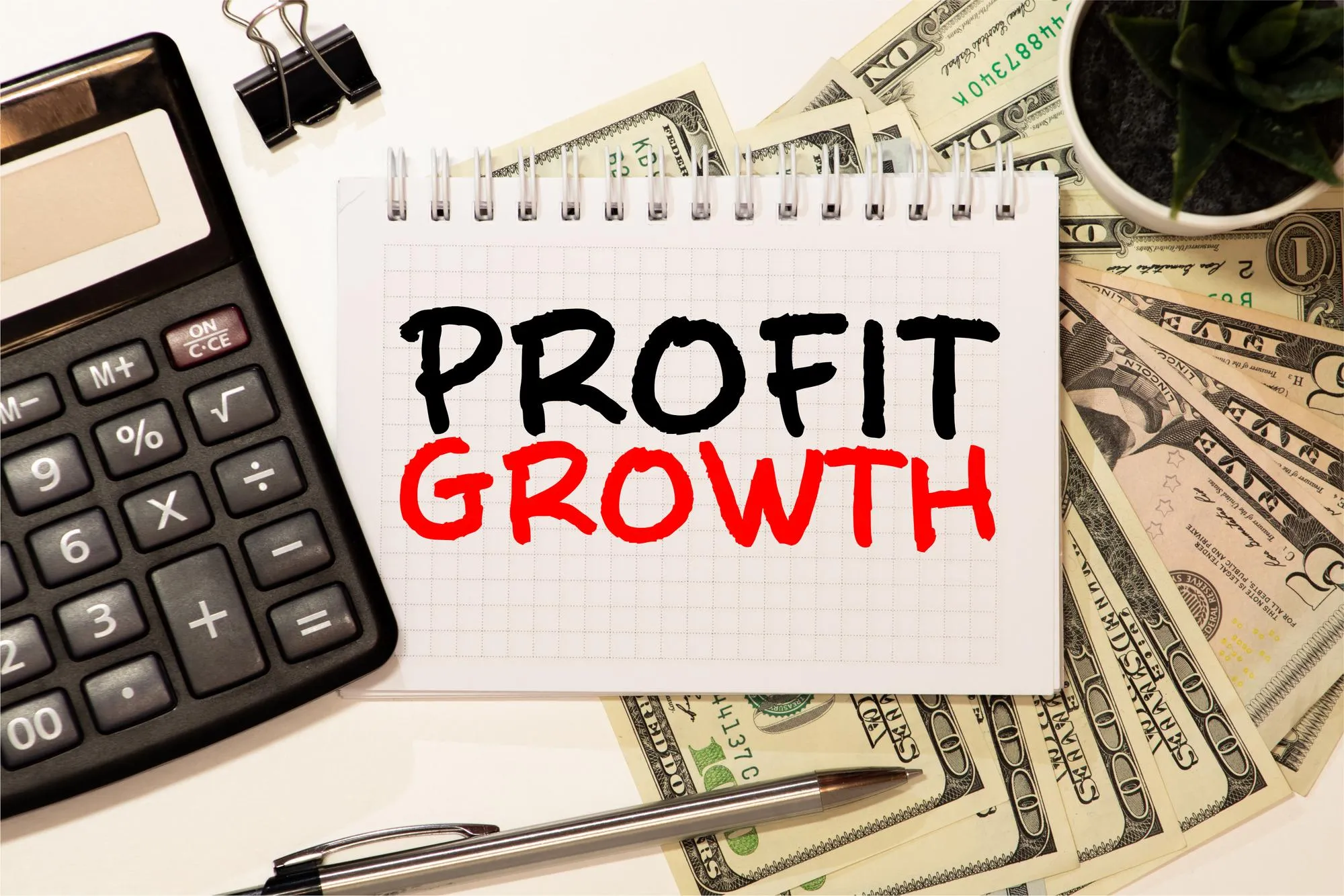 Text sign showing hand written words Profit sharing
