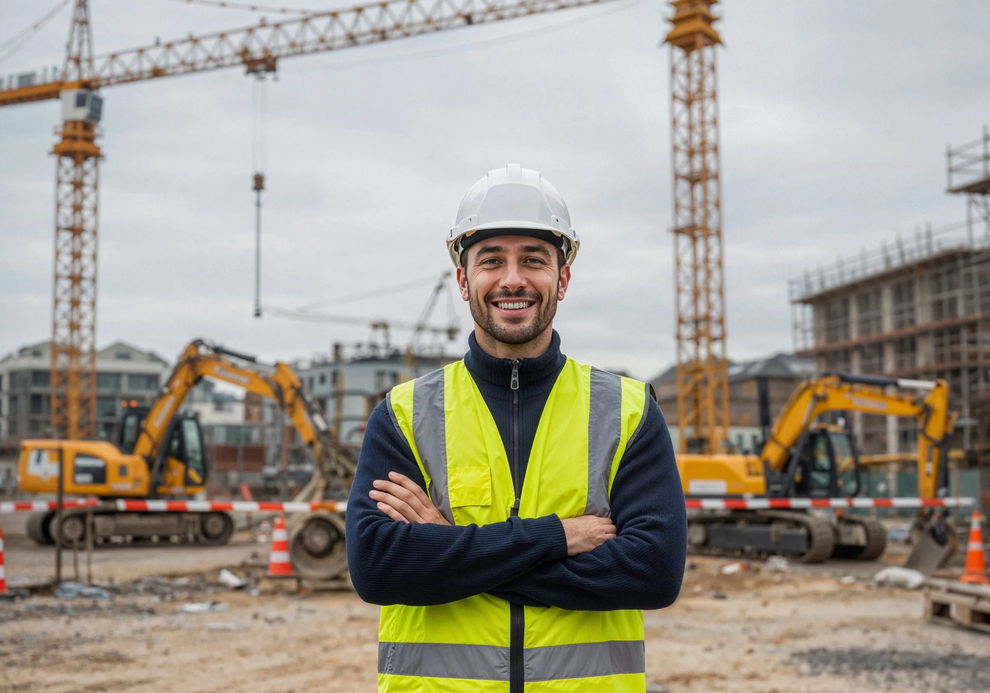 Construction worker on site