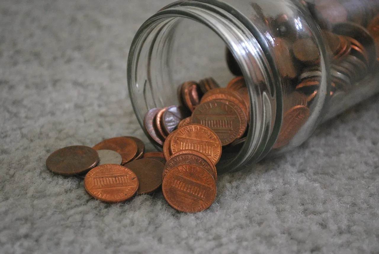 pennies, coin, coins, money, jar, spill, spilled, gray money, pennies, pennies, pennies, pennies, pennies, coins