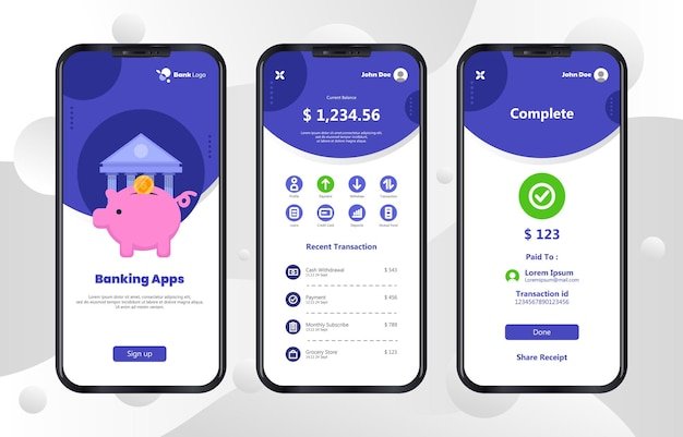 Mobile Banking App Concept
